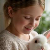 Photo de Sophie V. et son lapinette Vanille